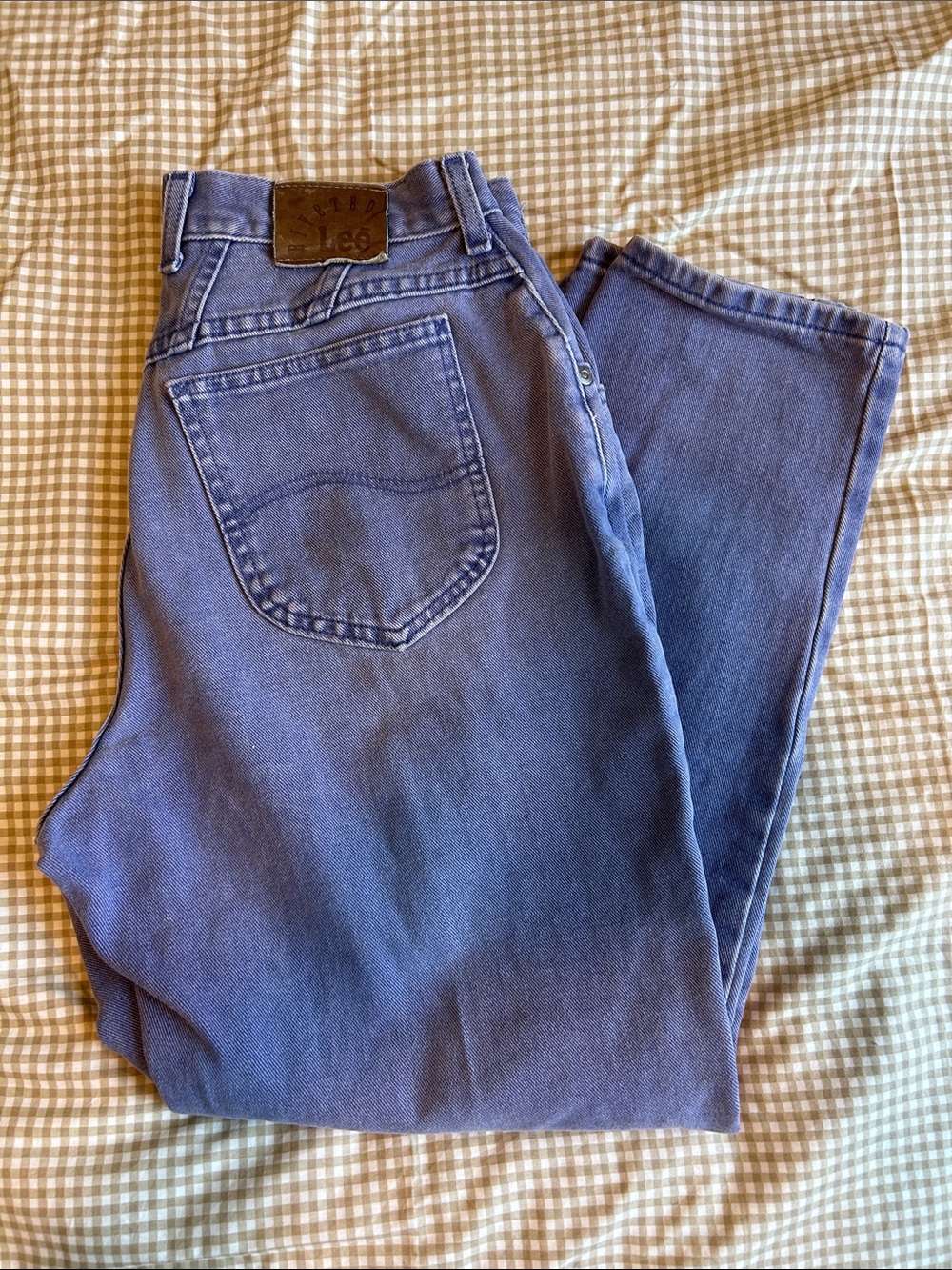 Lee Women’s Vintage 80s/90s Straight Leg Jeans in Periwinkle Purple